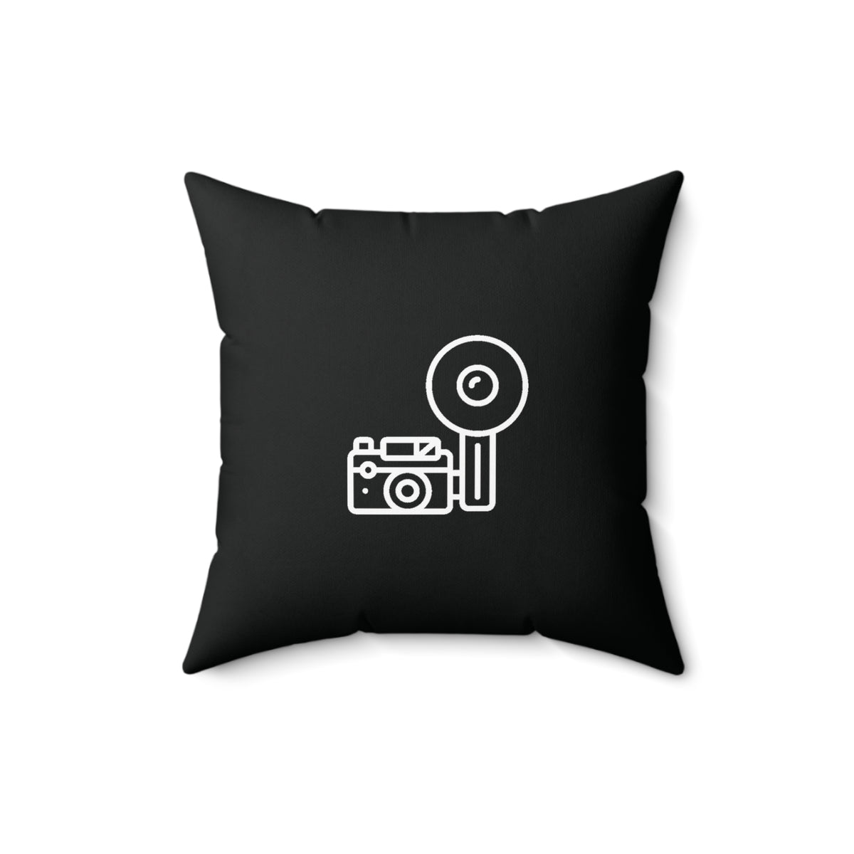 Photo Bomb Magnesium Square Throw Pillow