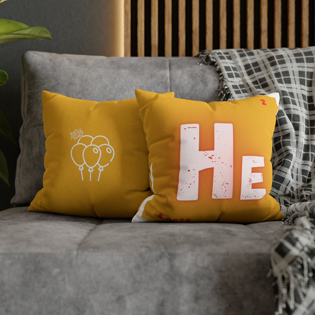 Square Pillow Case - Helium