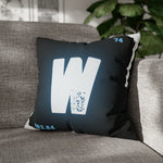 Moonlit Howl Tungsten (Wolfram) Square Pillow Case