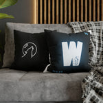 Moonlit Howl Tungsten (Wolfram) Square Pillow Case