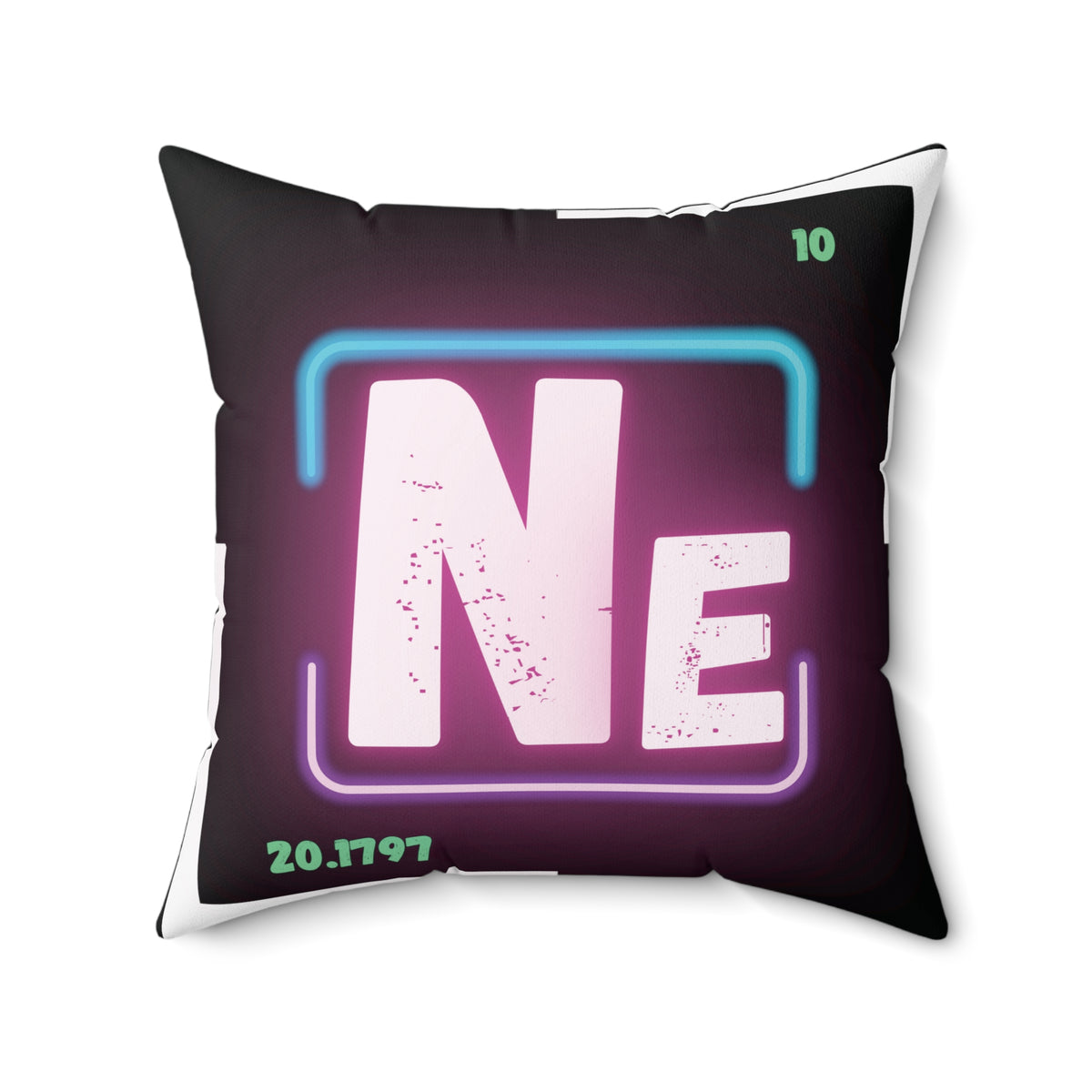 At The Drive In Neon Square Throw Pillow