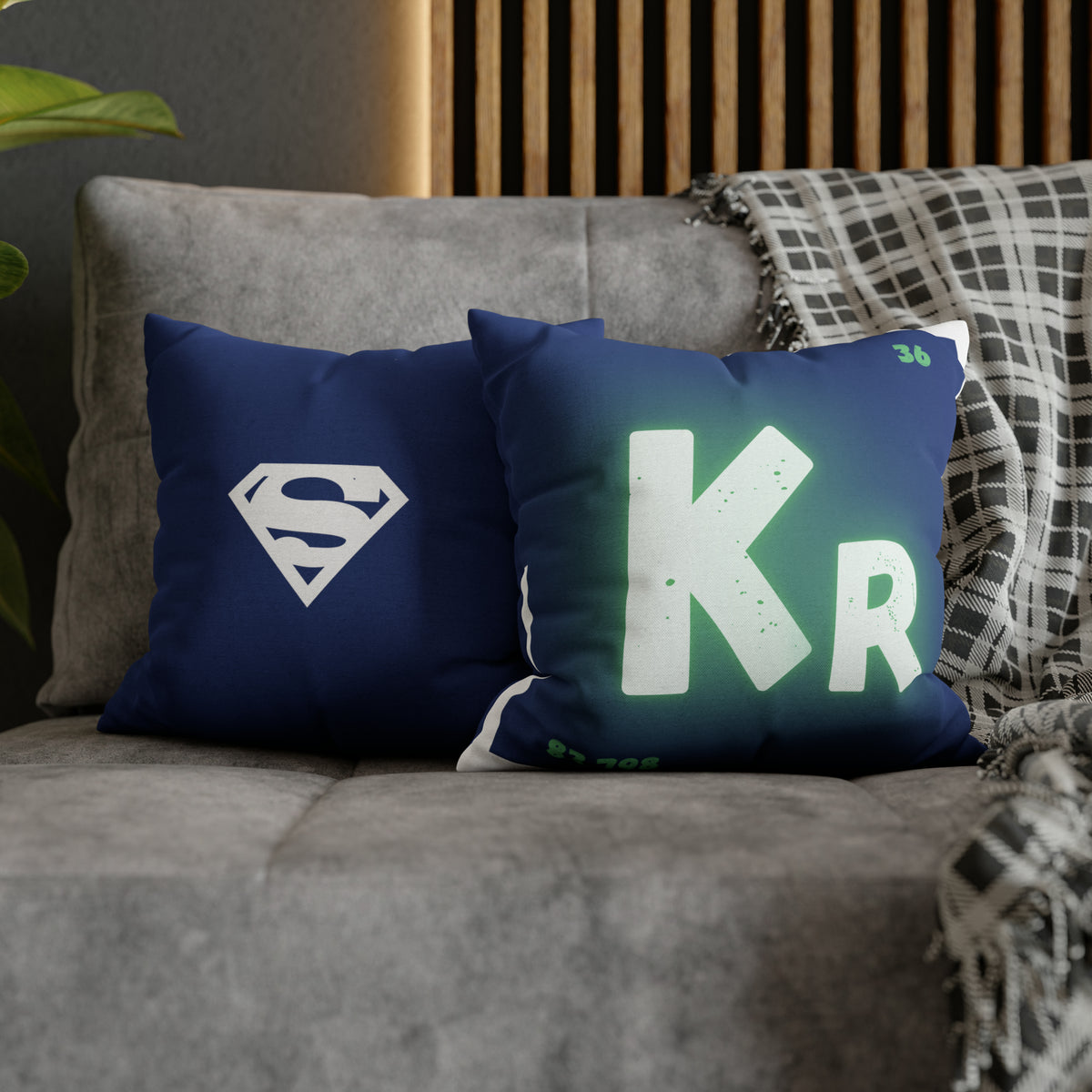 Square Pillow Case - Krypton