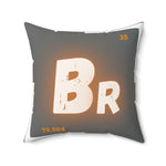 Bro Meme Bromine Square Throw Pillow