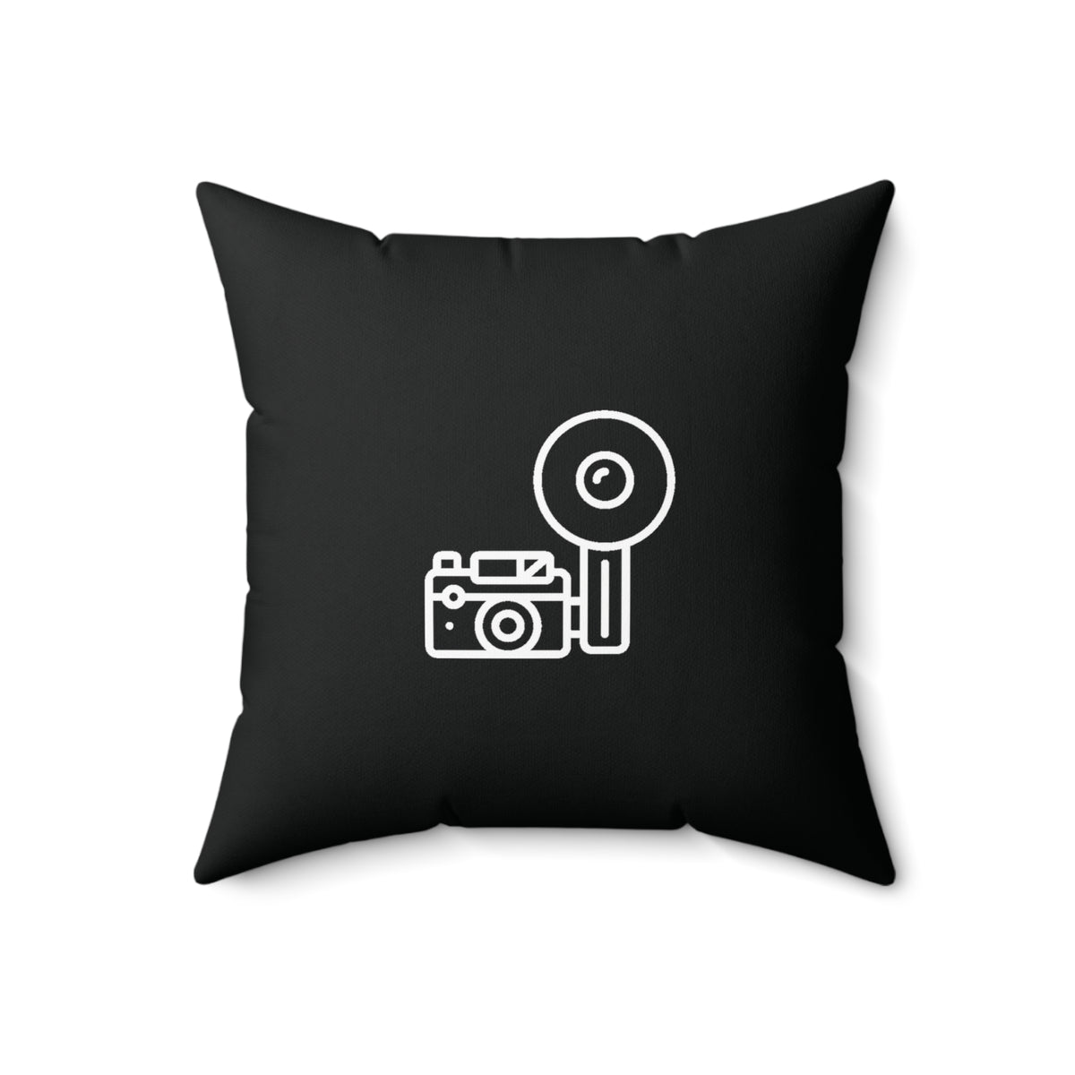 Photo Bomb Magnesium Square Throw Pillow