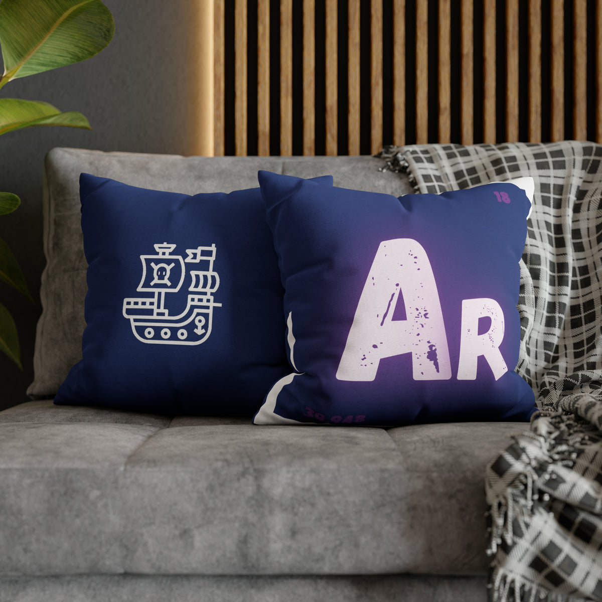 Square Pillow Case - Argon