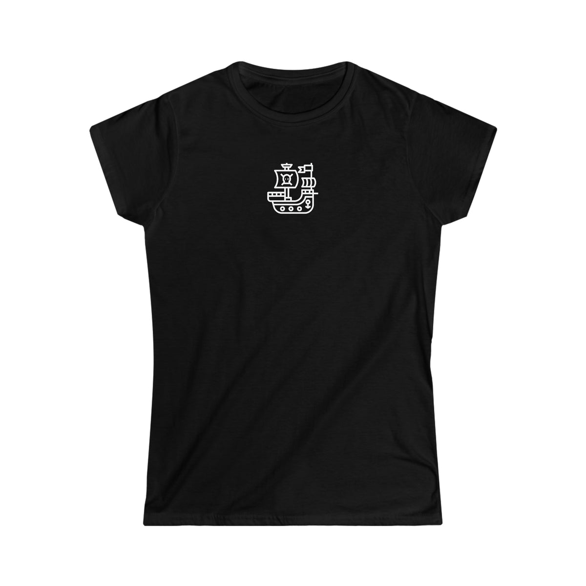 Women's Pirate Ship Argon Cotton T-Shirt