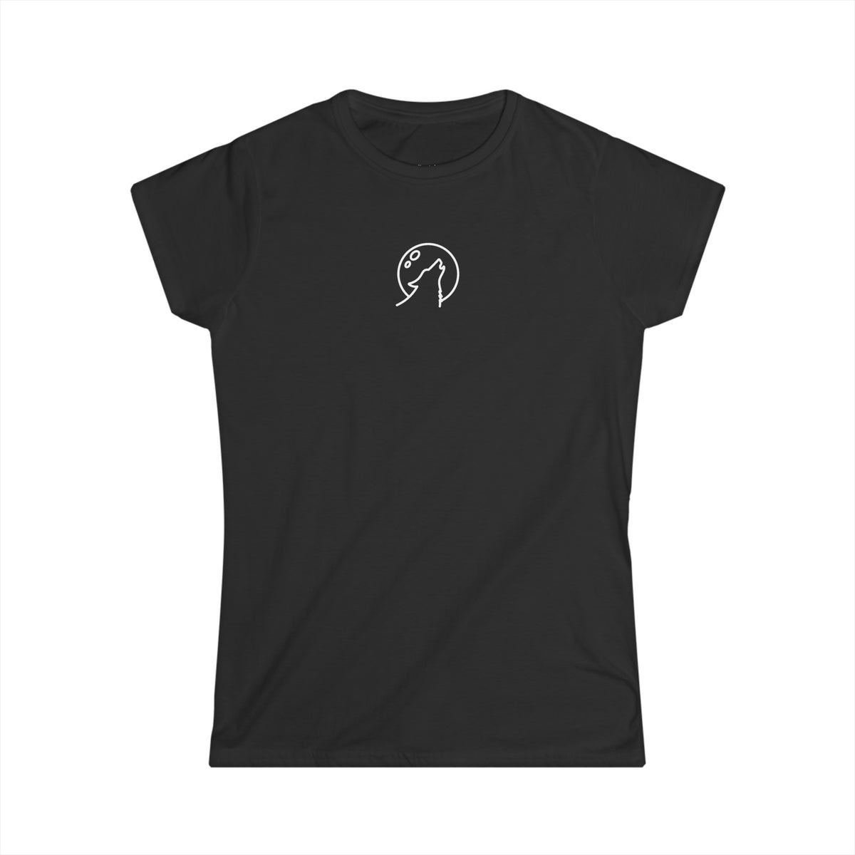 Women's Moonlit Howl Tungsten (Wolfram) Cotton T-Shirt