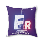 Francium (Eiffel Tower) Square Throw Pillow