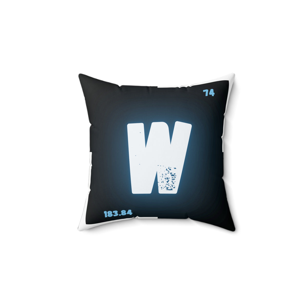 Moonlit Howl Tungsten (Wolfram) Square Throw Pillow