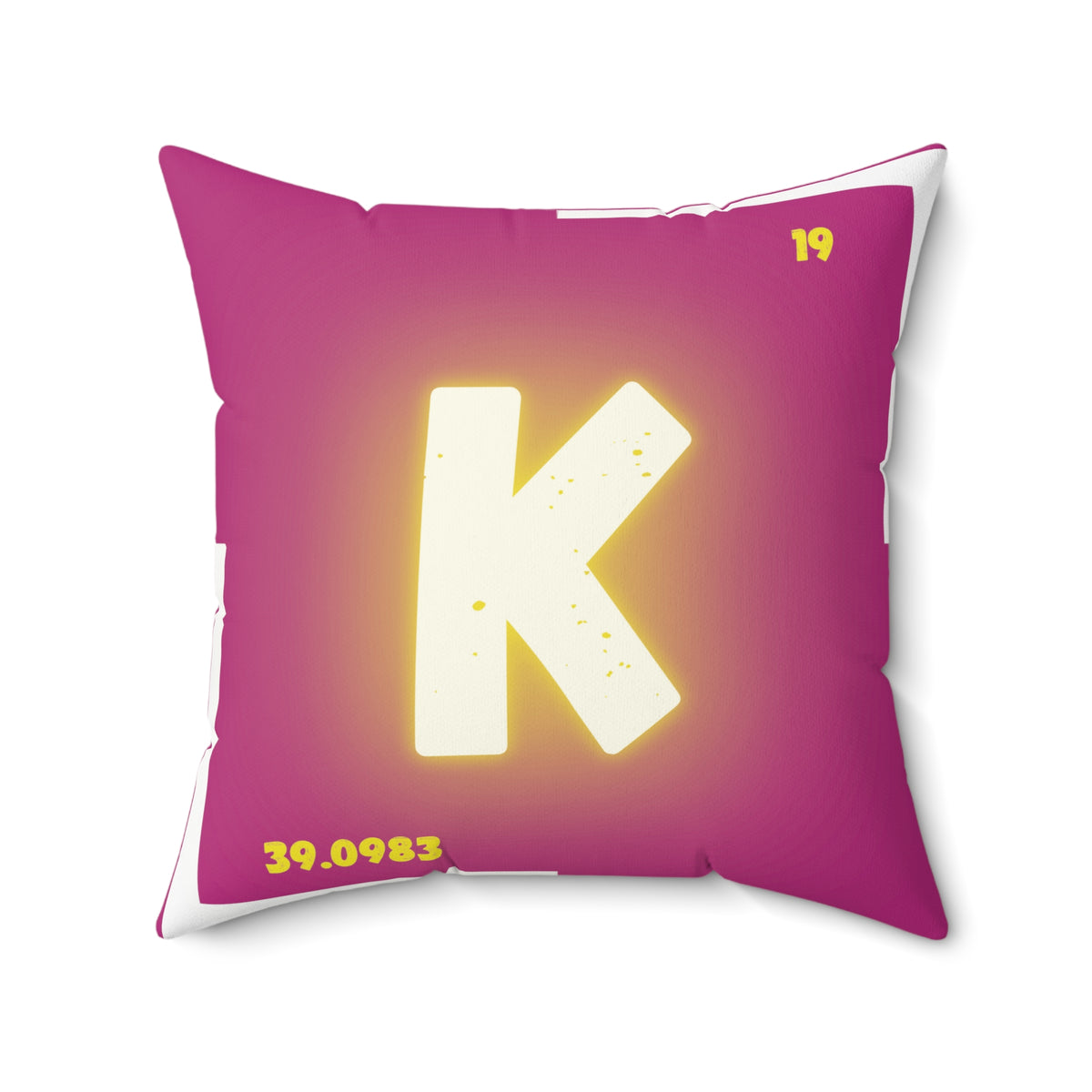 Banana Potassium Square Throw Pillow