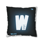 Moonlit Howl Tungsten (Wolfram) Square Pillow Case