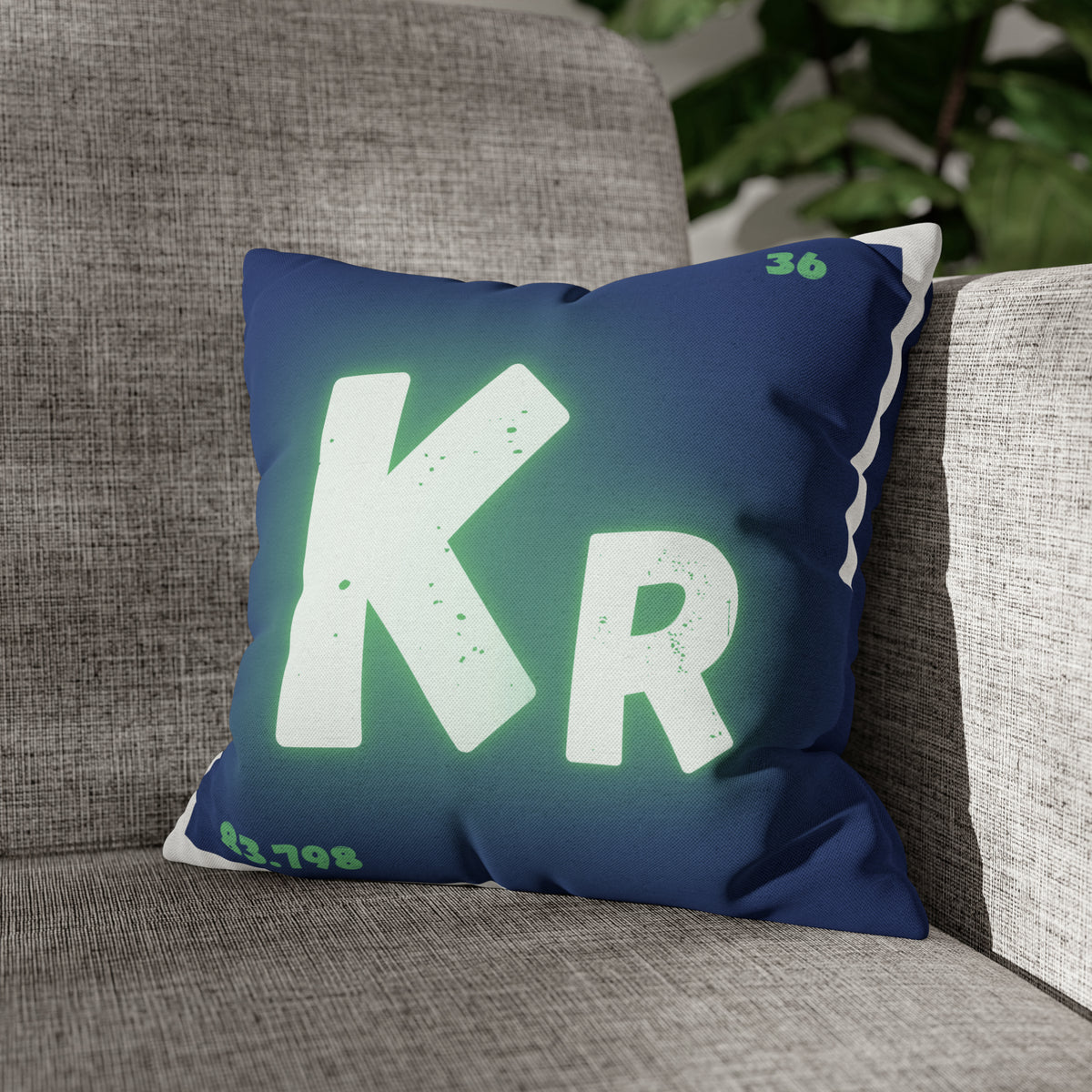 Square Pillow Case - Krypton