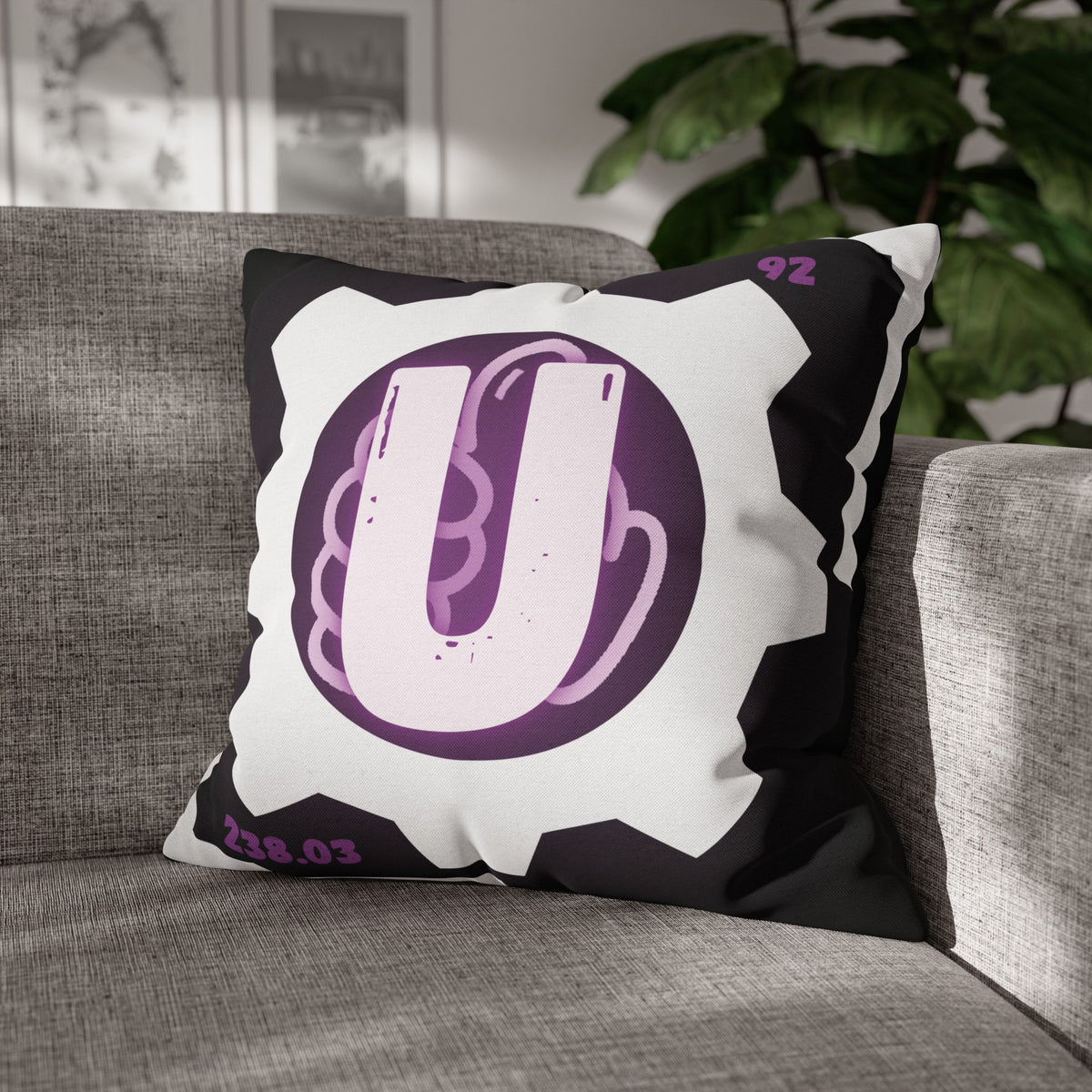 Square Pillow Case - Uranium