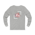 Back of long sleev t-shirt with the element americium