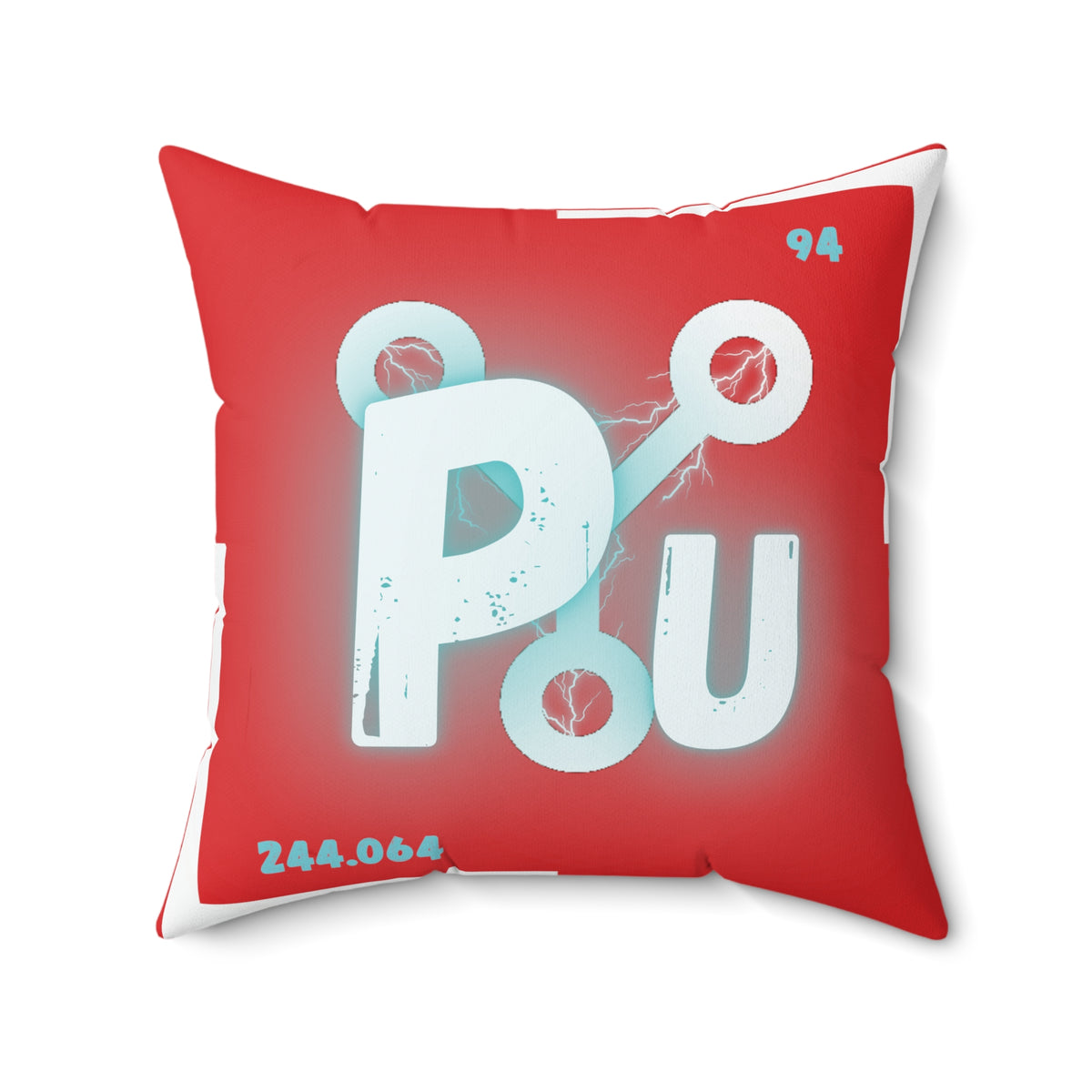 DeLorean Plutonium Square Throw Pillow