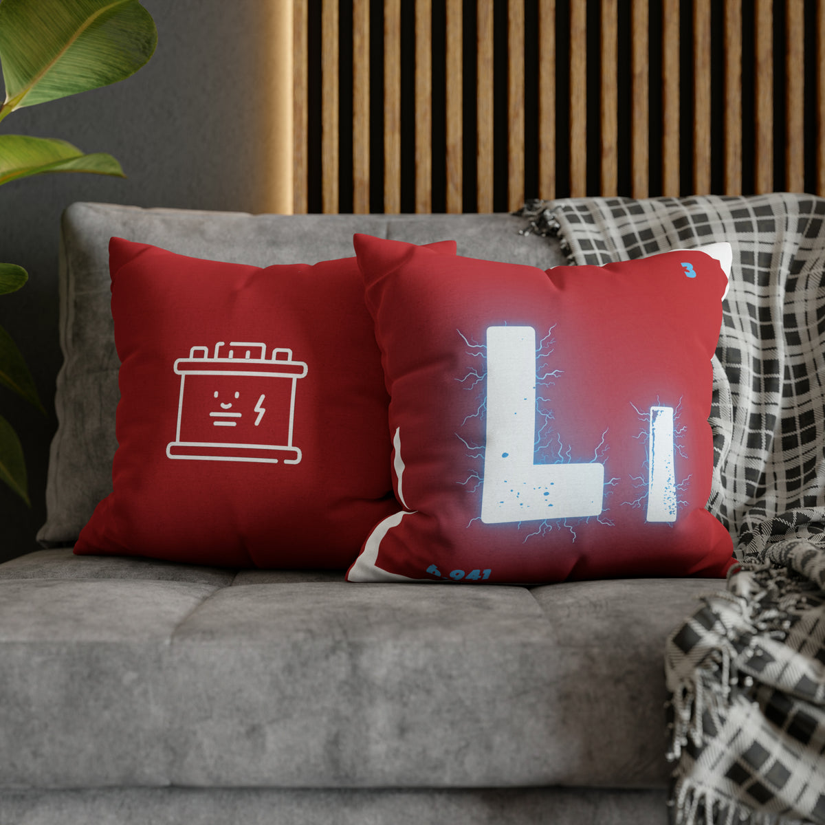 Square Pillow Case - Lithium