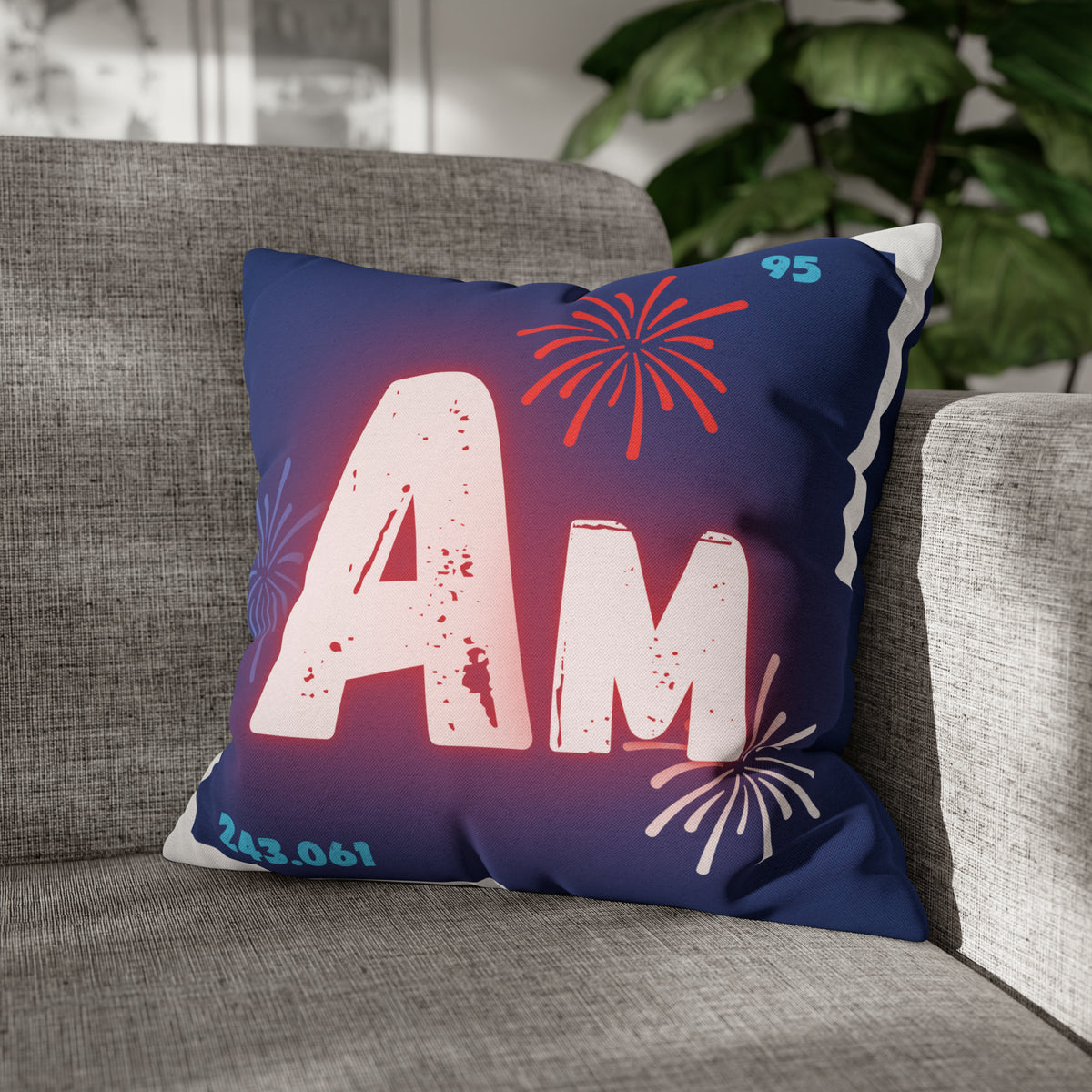 'Merica Americium Square Pillow Case