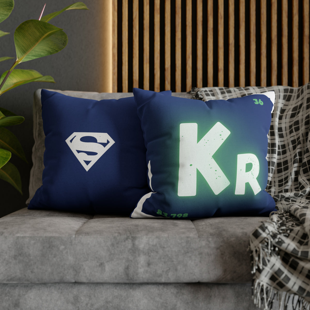 Square Pillow Case - Krypton