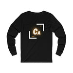 back of long sleeve t-shirt designed around the element calcium