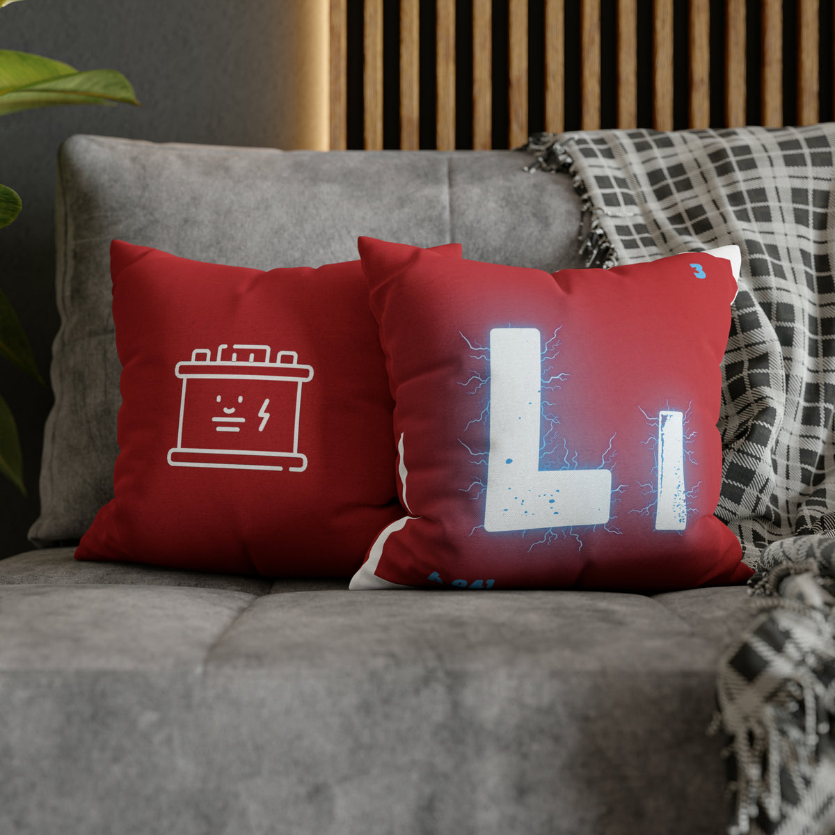 Square Pillow Case - Lithium