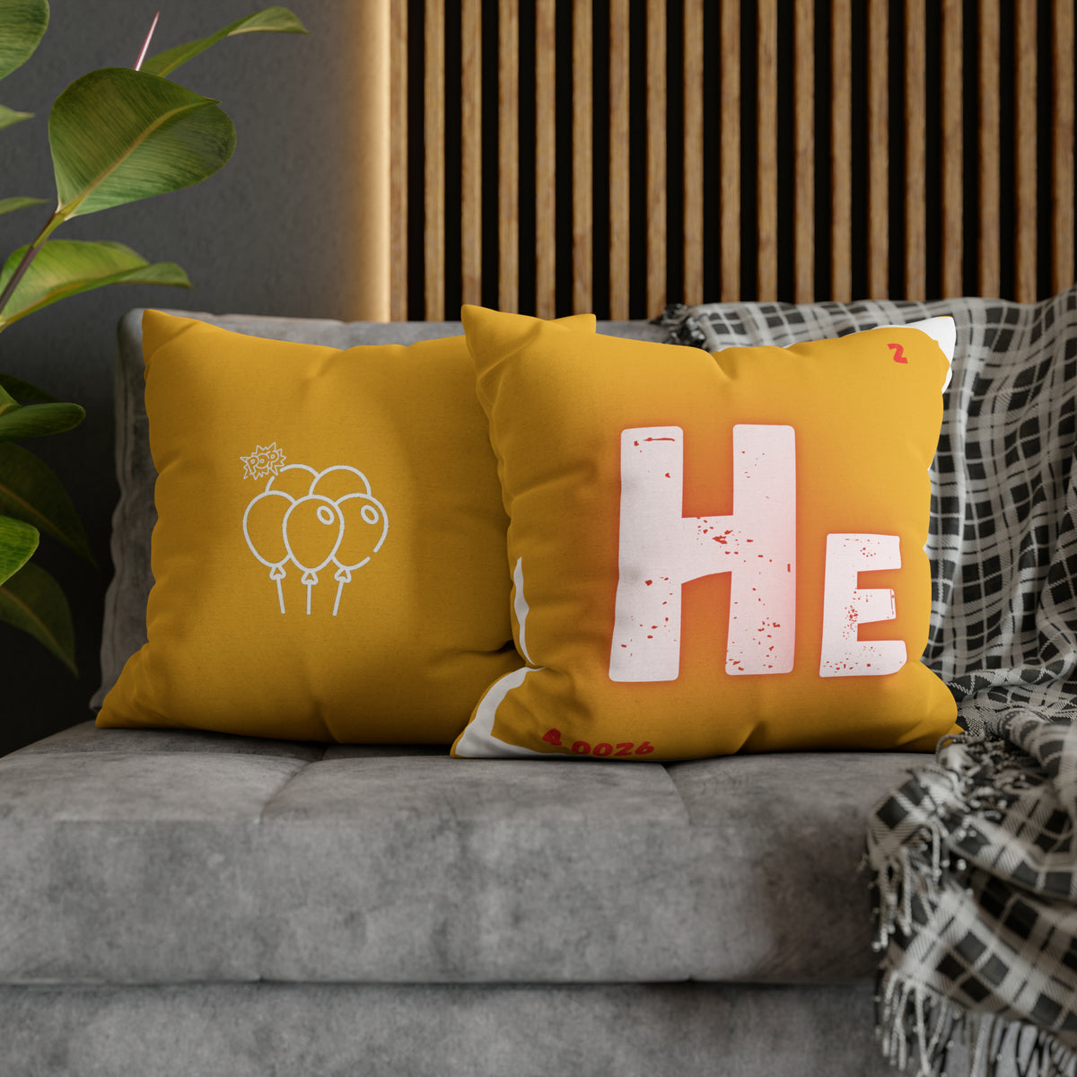 Square Pillow Case - Helium