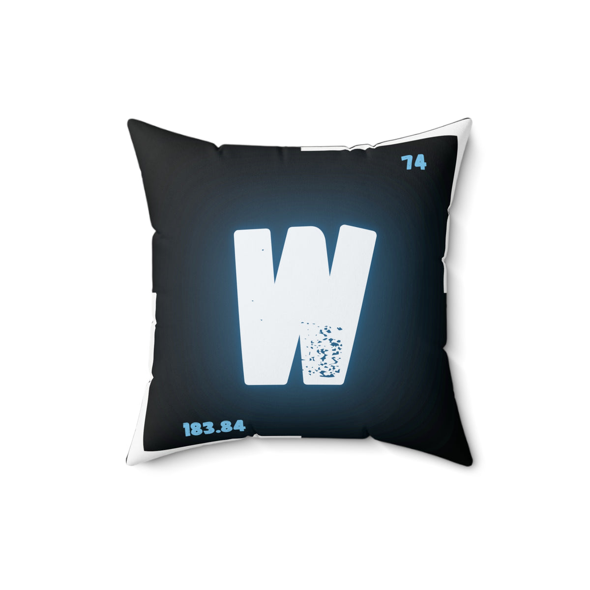 Moonlit Howl Tungsten (Wolfram) Square Throw Pillow