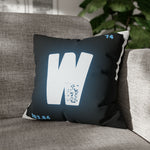 Moonlit Howl Tungsten (Wolfram) Square Pillow Case