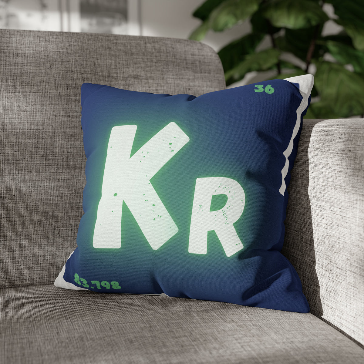 Square Pillow Case - Krypton