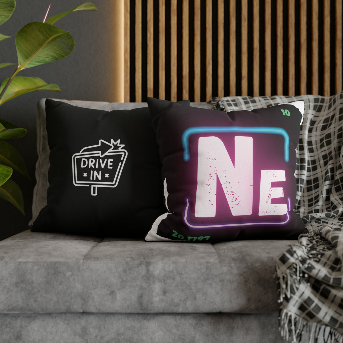 Square Pillow Case - Neon