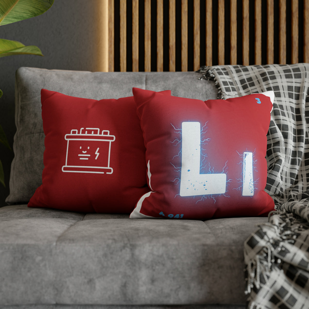 Square Pillow Case - Lithium