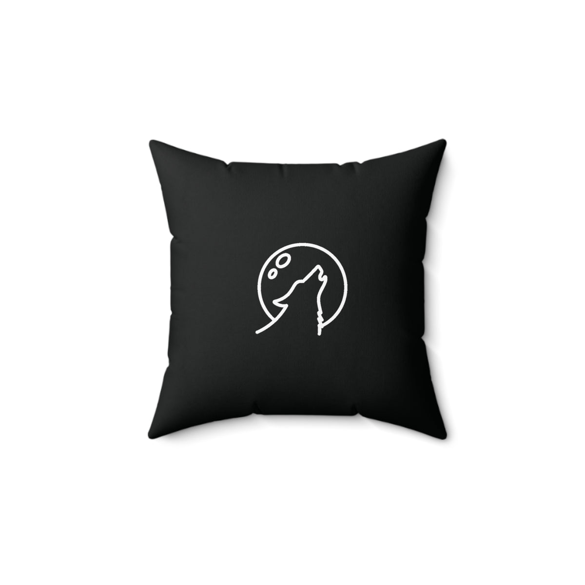 Moonlit Howl Tungsten (Wolfram) Square Throw Pillow