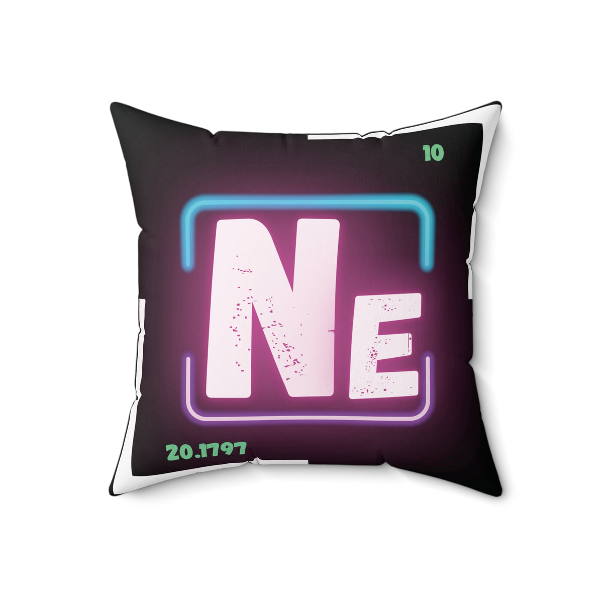 At The Drive In Neon Square Throw Pillow