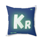 Super Logo Krypton Square Throw Pillow