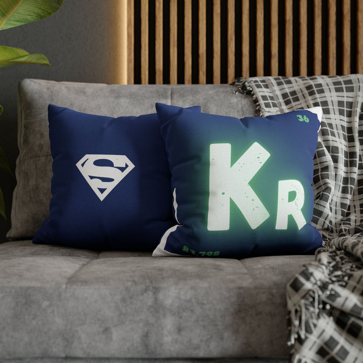 Square Pillow Case - Krypton