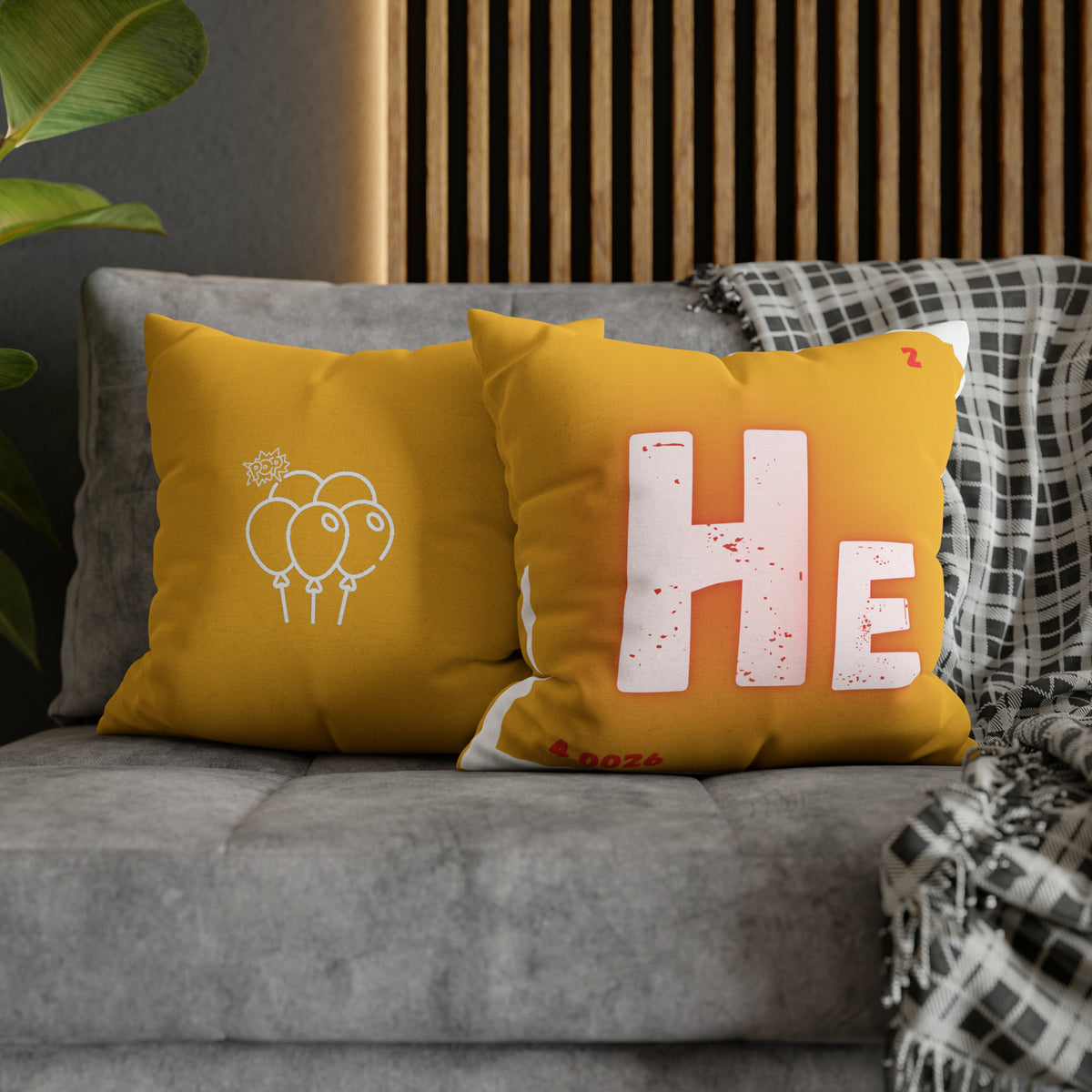 Square Pillow Case - Helium