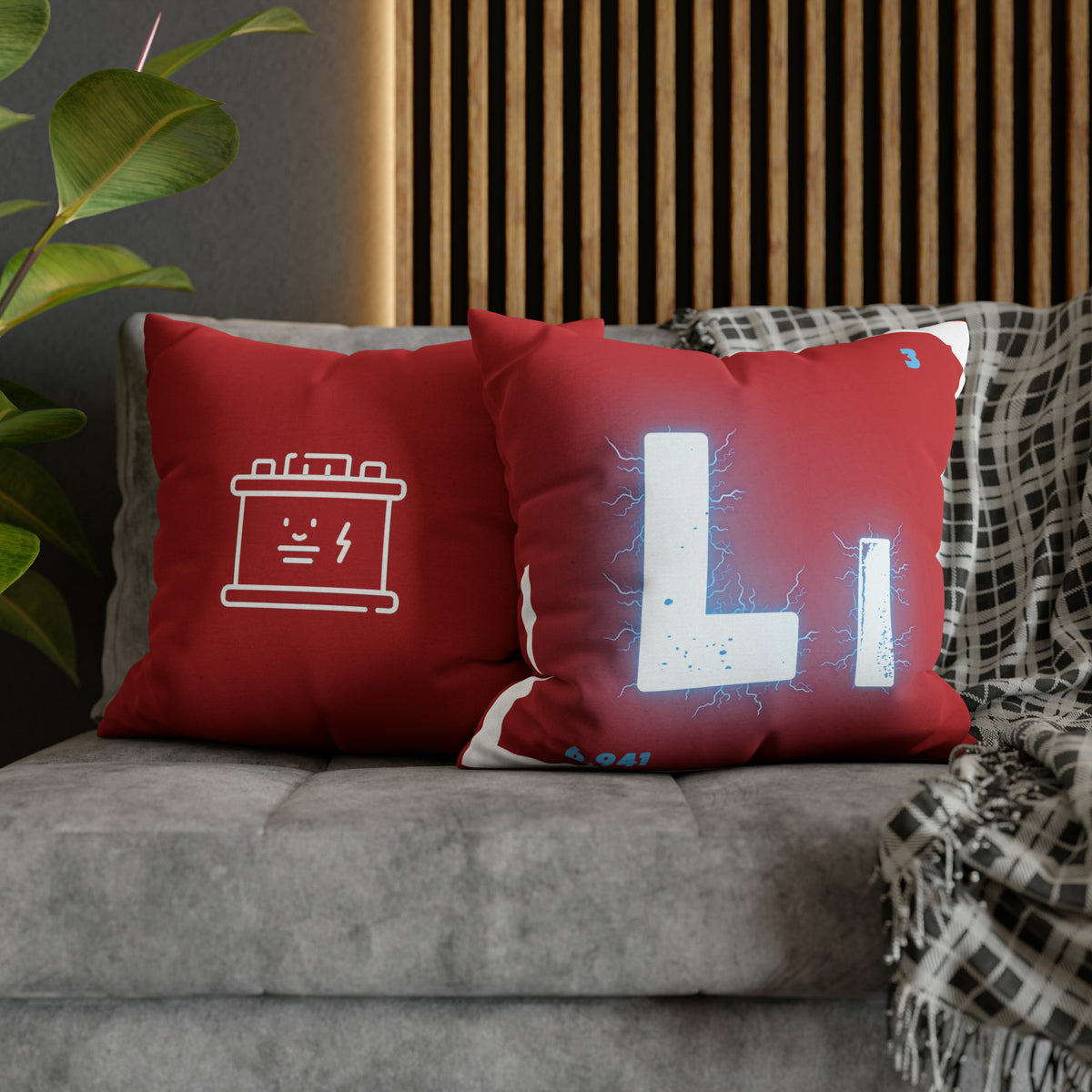 Square Pillow Case - Lithium