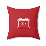 Big Boy Battery Lithium Square Throw Pillow