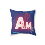 'Merica Americium Square Throw Pillow