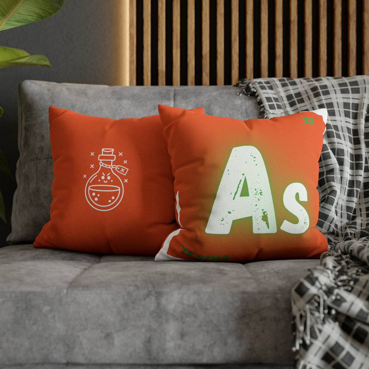 Square Pillow Case - Arsenic