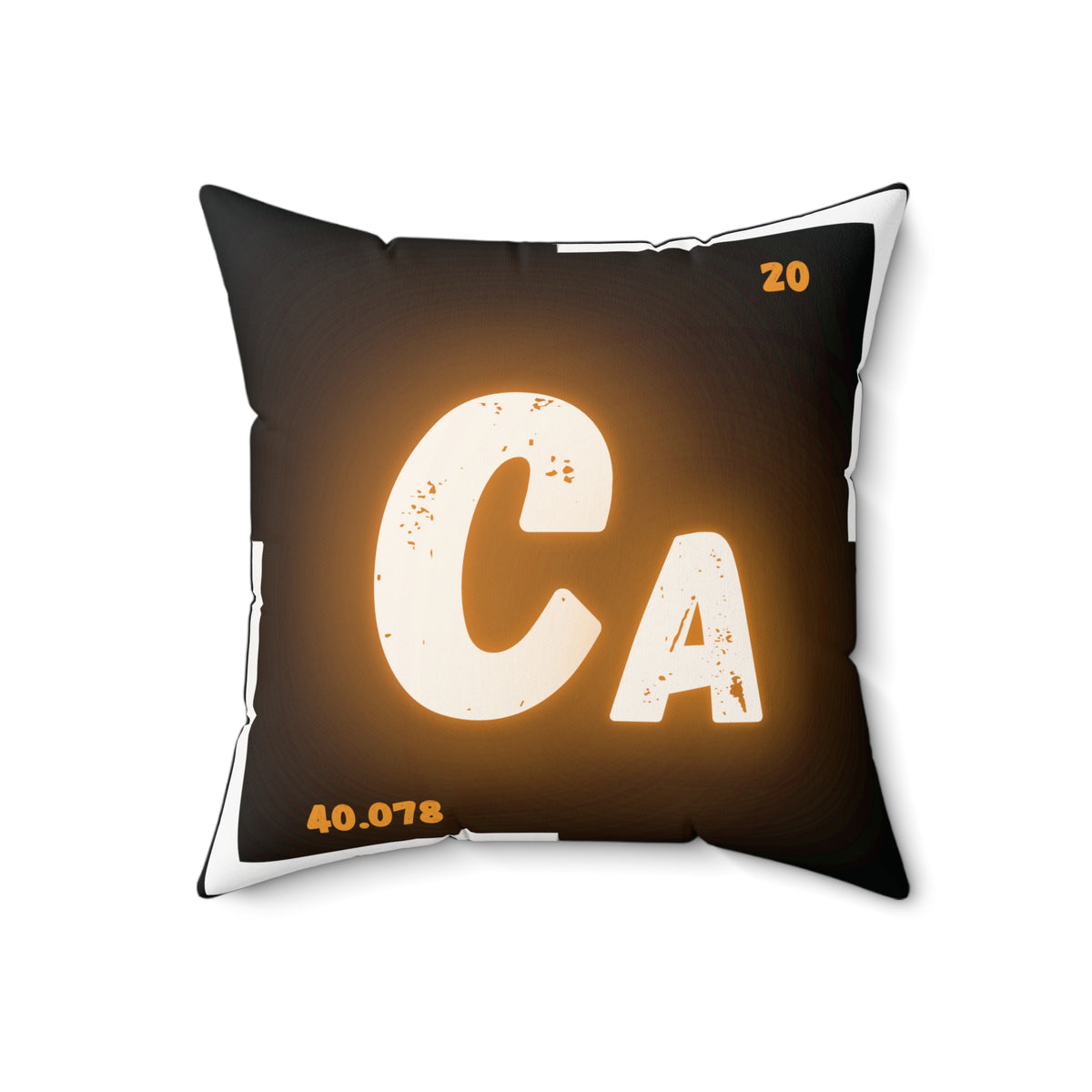 "Bone"-afide Calcium Square Throw Pillow