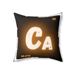 "Bone"-afide Calcium Square Throw Pillow