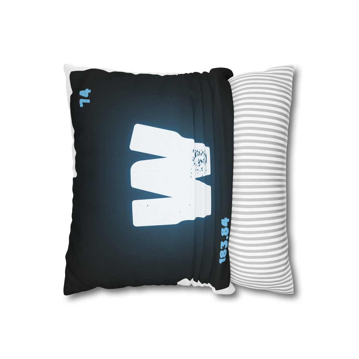 Moonlit Howl Tungsten (Wolfram) Square Pillow Case