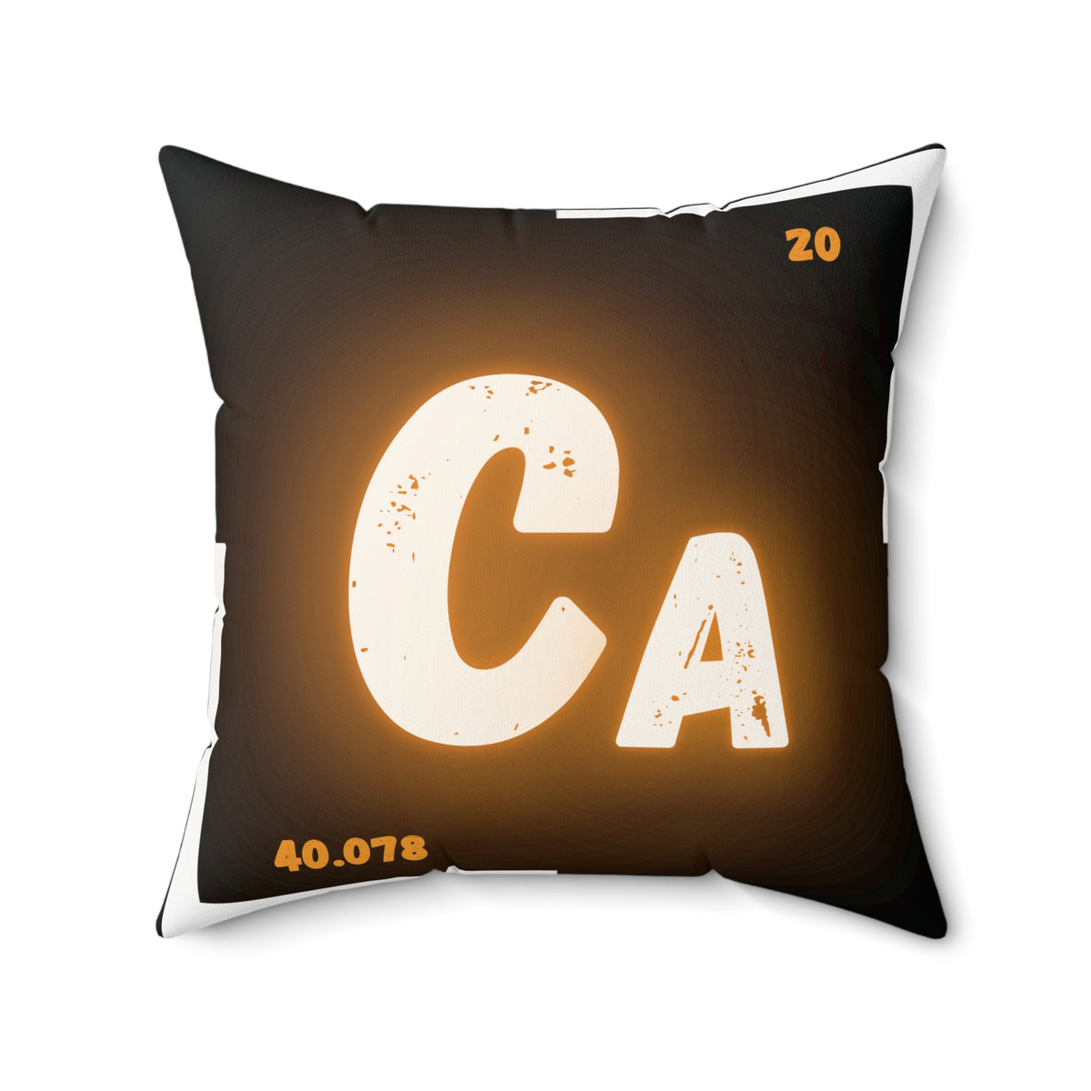 "Bone"-afide Calcium Square Throw Pillow