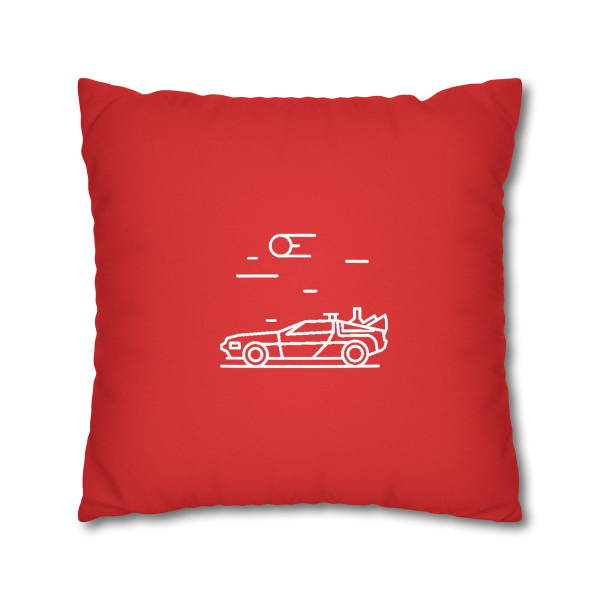 DeLorean Plutonium Square Pillow Case