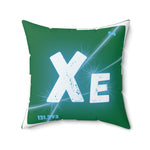 Pew Pew Xenon Square Throw Pillow